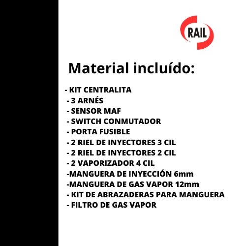 EQUIPO 10 CILINDROS RAIL INCLUYE JGO CONEX. | Rail