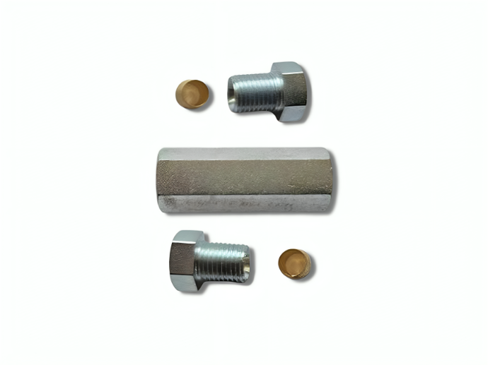 GIUNZIONE TUBO D.6 - M10x1 + RACCORDI E BICONI