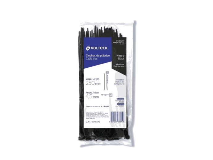 CINCHOS PLASTICO BOLSA C/50 PIEZAS 25 CM