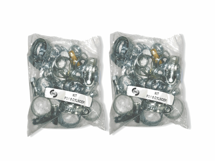 PAQUETE DE ABRAZADERAS PARA EQUIPO 8 CIL