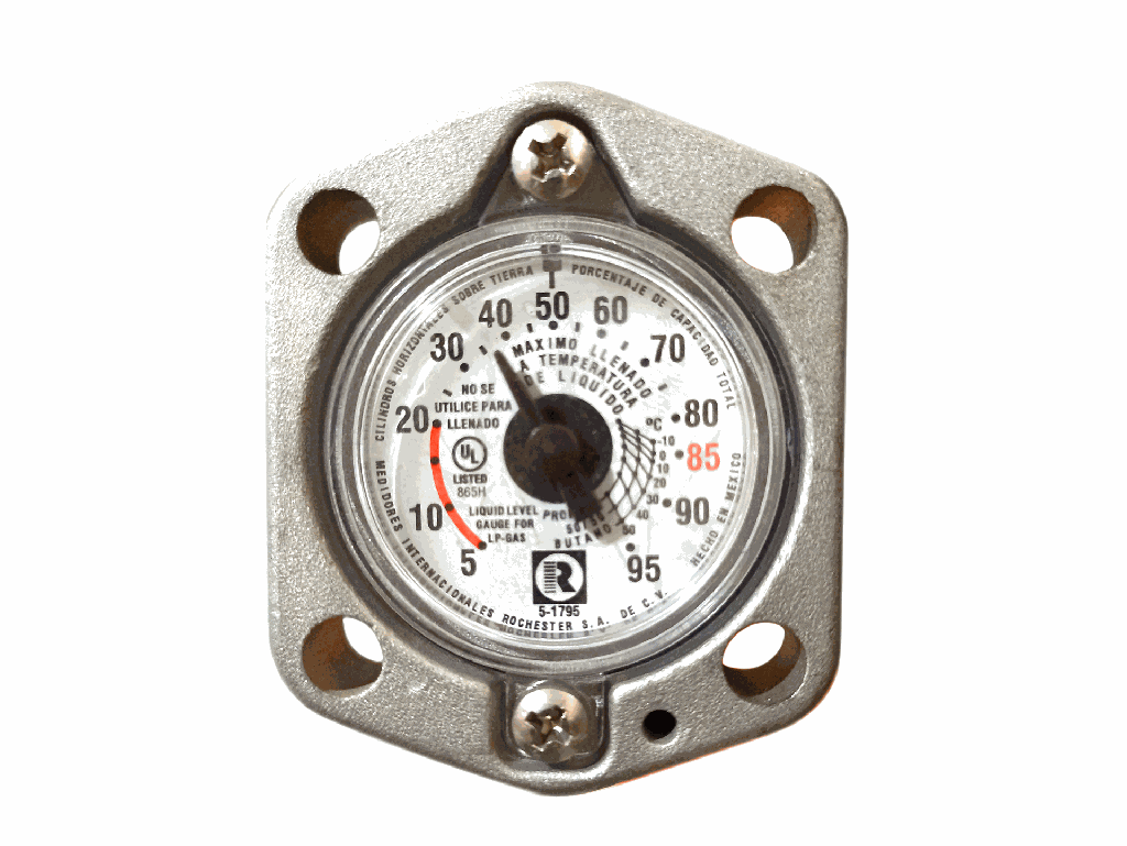 MEDIDOR PARA TANQUE CILINDRICO DE 100 L MARCA ROCHESTER 12 IN 250-12