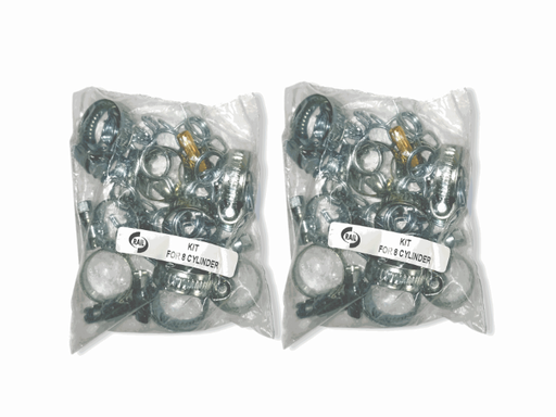 [RAIL-PAQABRA8] PAQUETE DE ABRAZADERAS PARA EQUIPO 8 CIL