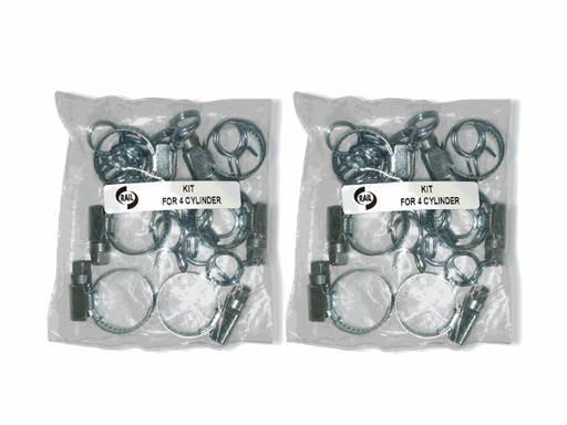 [RAIL-PAQABRA4] PAQUETE DE ABRAZADERAS PARA EQUIPO 4 CIL